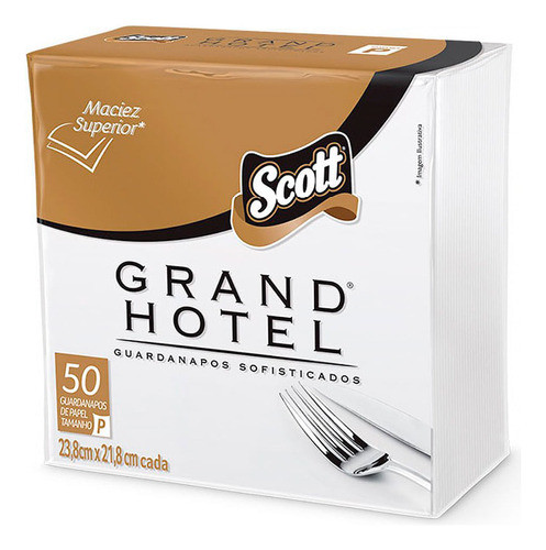 Guardanapo De Papel 23,8 X 22cm 450 Folhas Grand Hotel Scott 0