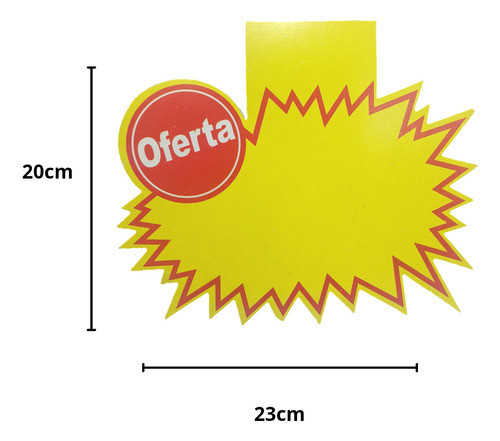 Placa De Oferta Preço Promoção Splash Médio C/50 Uni 1