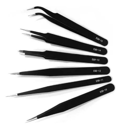 Pinzas Bruselas Set X 6 Pzas Cel Electrónica Precisión 0