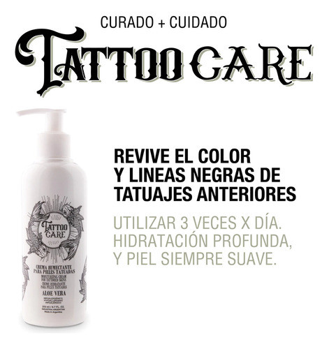 Pack Crema De Tatuajes Humecta Cuidado Tattoo Care X3 1