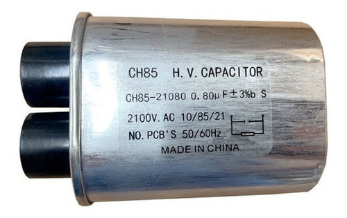 Capacitor De Microondas Brastemp  0.80uf 2100vac 0