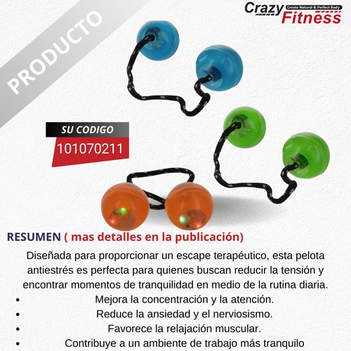 Pelota Mini Manos Kit Anti Stress Amansaloco Relajante Crazy 1