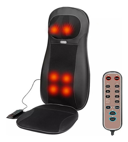 Asiento Masajeador Cervical Cuello Gluteos Color Negro 0