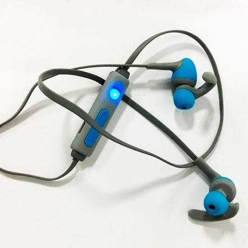 Auricular Bluetooth Gris Y Celeste - Ripcolor 0