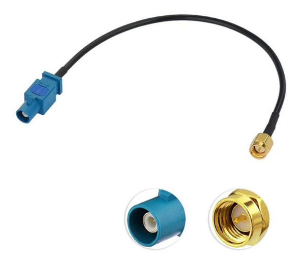Cable Adaptador De Audio Para Antena De Auto | 30 Cm / Sma 0