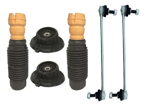 Kit Batente Coxim Dianteiro + Bieleta Suspensão Fiat Bravo 0