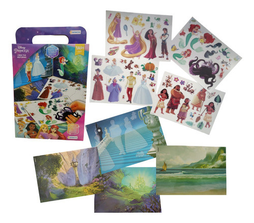 Stickers Princesas Crea Tus Historias Con Escenarios Tapi 0