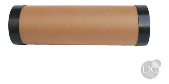 4a 35cm X 103mm X 1u Tubo De Carton Con Tapas 1