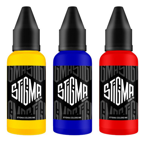 Tinta Para Tatuar Colores Primarios Stigma 3oz Profesional 0