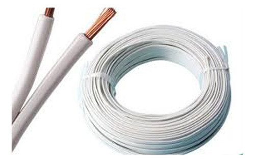 Pack 15mt Cable Gemelo Blanco Negro Transparente 2 X 1mm 0