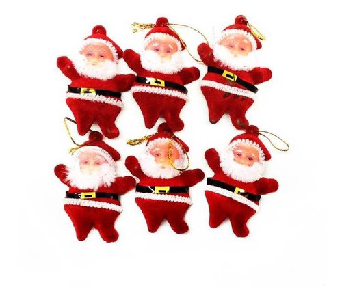 3 Pacote Mini Papai Noel Pendurar Árvore Natal Decoração 0
