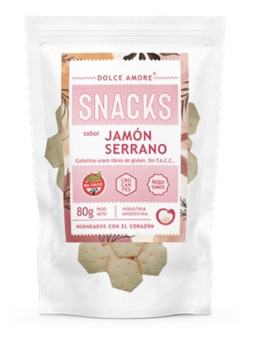 Snack Sabor Jamón Serrano Sin Tacc Doypack X 80gr 0