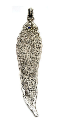 Porta Sahumerios Hindú Hoja Metálico Con Ganesha 0