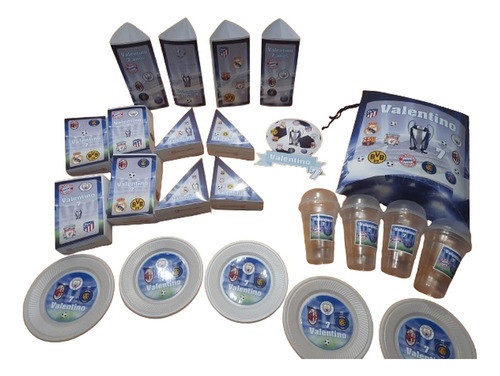 Cotillón Cumpleaños Personalizado X 30 Uefa Champions League 0