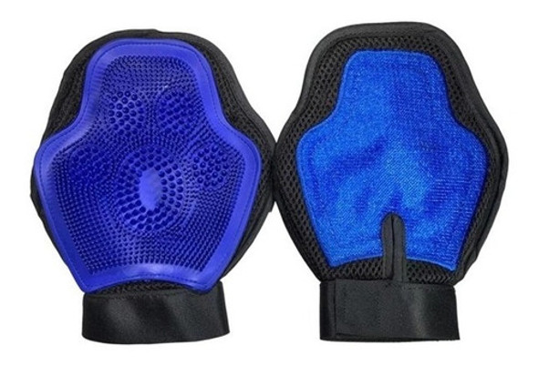 Luva Para Banho E Massagem Do Animal Mácia Azul Super Oferta 0