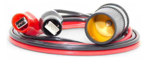 Cable 12 Volts  Ficha Hembra A Pinzas X 2,5mts Hamc 0