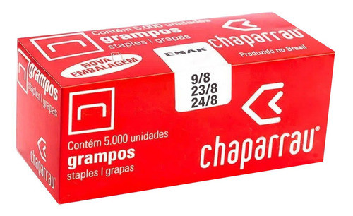 Grampo Galvanizado 9/8 - 23/8 - 24/8 C/5000 Un Chaparrau 0