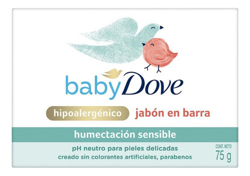 Jabón En Barra Baby Dove Humectación Sensible 75 g 0