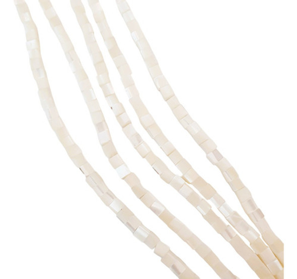 Tira Cubo De Nacar 4mm X 97 Unidades 0 Tira Cubo De Nacar 4mm X 97 Unidades 0