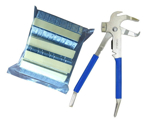 Combo Pinza Para Contrapesos Raselli + Contrapesos Autoadhes 0
