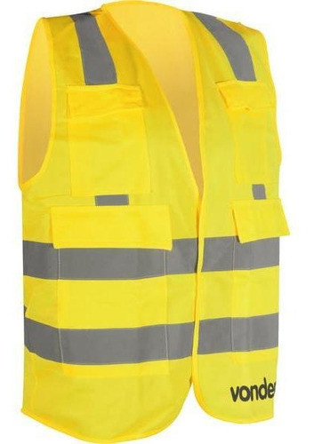 Colete Refletivo Bolso Amarelo Cv106 - Vonder 0