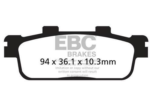 Pastilla Freno Ebc Sfac427 Adiva Scooters Ad3 300 14-15 0