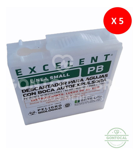 Pack X 5 Descartador Aguja De Bolsillo Expulsador Automático 1