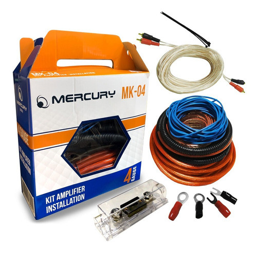 Kit De Cables 4 Gauges Para Potencias De 2500w Boss Taramps 0