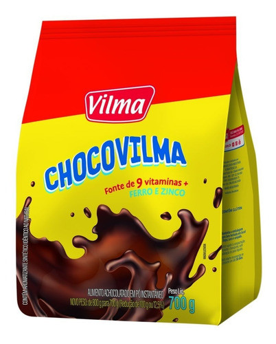 Achocolatado Em Pó Chocovilma 700g 0