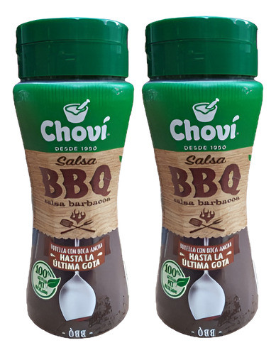 Salsa Chovi Barbacoa Vegana 2 Und X 300 Gr. Sin Tacc 0