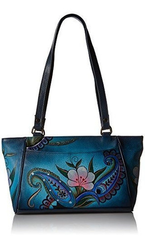 Anuschka Handpainted Cuero 8052dpf Eastwest Pequeño Tote 0