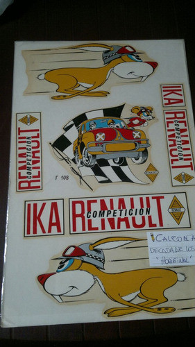 Plancha Al Agua Renault Competicion. 0