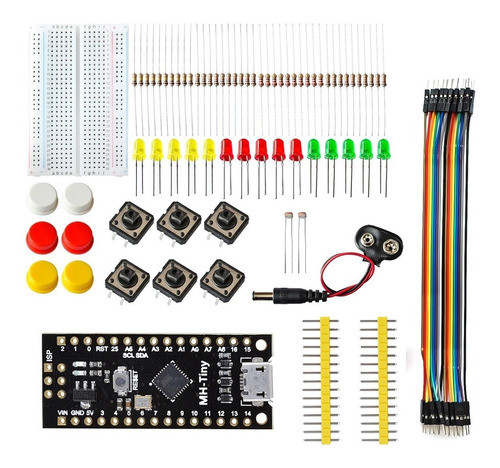 Kit Iniciante Mh-tiny Attiny88 Componentes Eletrônicos 0