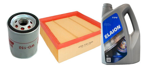 Kit Filtros Aire Aceite + Ypf 10w40 Fiesta Kinetic 1.6 Sigma 0
