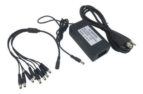 Seguridad Cámara 5a Fuente De Alimentación + 8 Split Power C 1