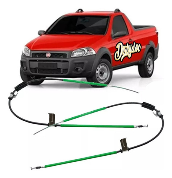 Cable De Freno Trasero X 1 Fiat Strada 2011 0
