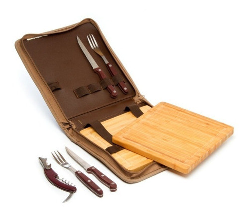 Set De Asado Con Funda Simil Carpincho | Recoleta 1