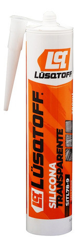Sellador Silicona Transparente 280ml Acético Lusqtoff 0