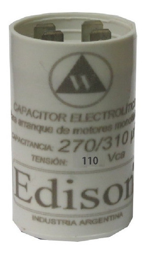 Capacitor Arranque 270-310uf  Motor Electrico Monofasico 0