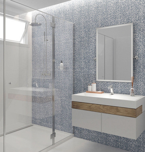 Ceramica Revestimiento Pared Coral Azul 34x60cm Primera 1