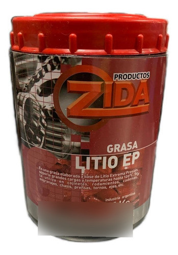 Grasa Litio 1kg Engranajes Rodamientos Cojinetes Zida 0
