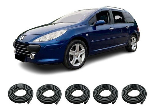 Peugeot 307 Sw Burletes Los 5 (para Las 4 Puertas Y Baul) Walrod306 0