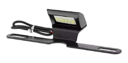 Luz Placa 6 Led Universal Preto R1 R3 Xj6 Z1000 Ninja Bmw 1