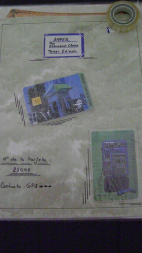 Tarjeta Telef Coleccion Telefonica Argentina Tecnica Amper 3 0