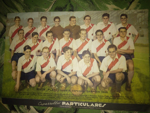 Lamina El Grafico Año 1935 - Equipo River Plate Campeon 0