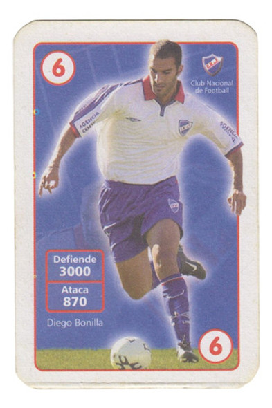 Futbol Nacional Diego Bonilla Tarjeta De Alfajores Varadero 0