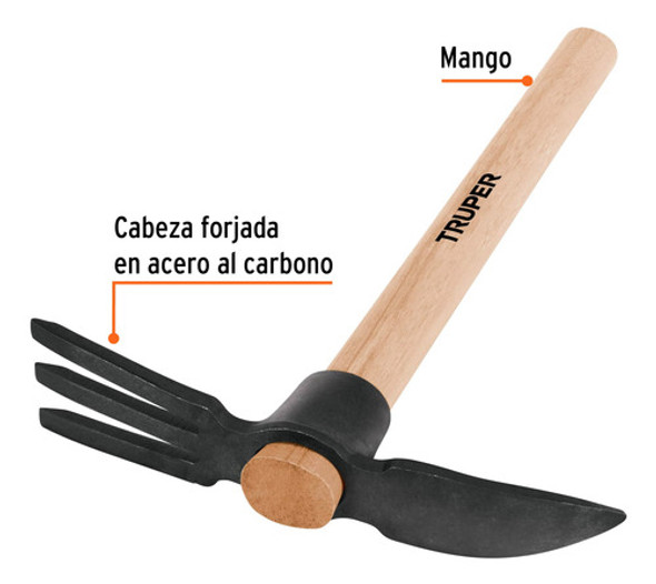 Pico Y Rastrillo Truper Mango De Madera 35,56 Cm 19647 1 Pico Y Rastrillo Truper Mango De Madera 35,56 Cm 19647 1