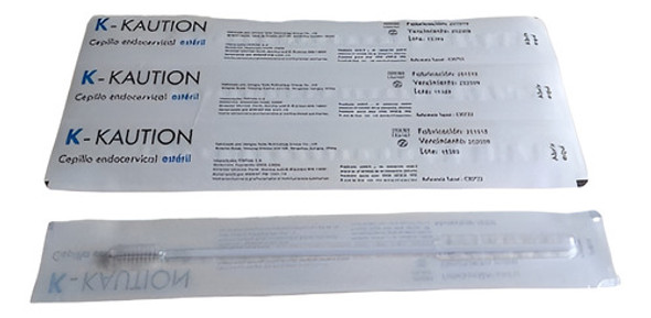 Cepillo Endocervical Citologia X 10 Unidades 20 Cm Kaution 1
