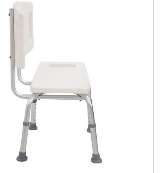 Silla De Ducha Con Respalo En Aluminio Altura Regulable 1