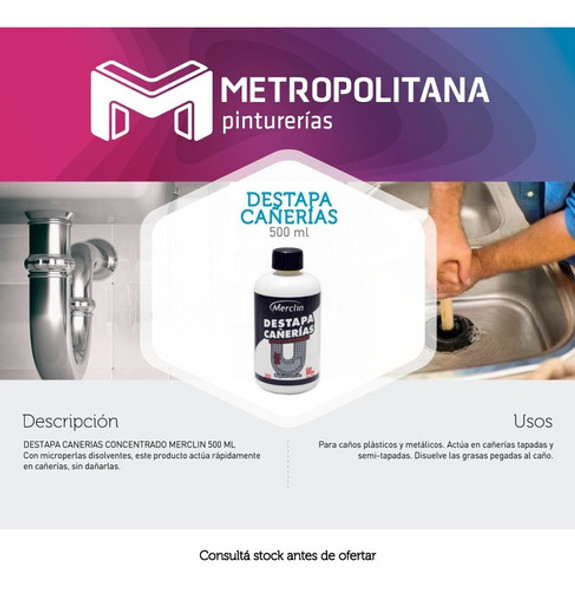 Destapa Cañeria Concentrado Merclin | 500ml 1